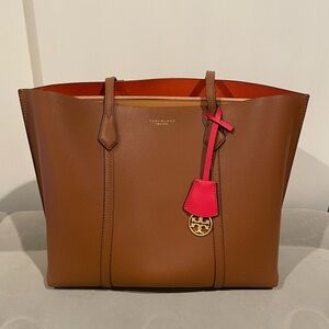 Tory Burch Perry Triple Compartment Leather Tote